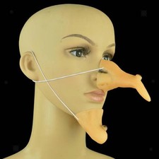 Fake Witch Nose and Chin Pointy Party Supplies Face Part for Adults Carnival