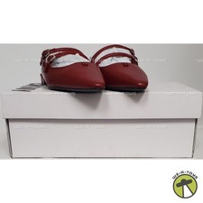 DKNY Women's Cahana Pointed Toe Flat Mule with Belt Strap Ruby Red Size 7.5M