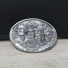 Vintage Spec Cast Mount Rushmore Belt Buckle VGC 3-3/8" x 2-1/2"