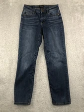 Judy Blue Jeans Womens 3/26 (28x27.5) Blue Boyfriend Fit Denim