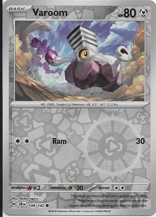 Varoom 108/142 Sv07: Stellar Crown Reverse Holo NM