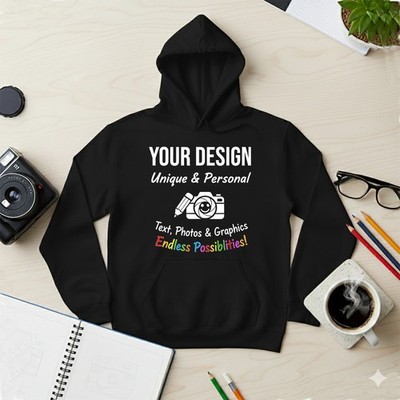 Personalisierter Hoodie Damen personalisierbar Foto Logo Design Kapuze