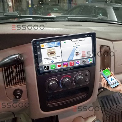 Wireless Carplay Car Stereo for Dodge Ram 2002-2005 9'' Android14 32G GPS NAV SWC