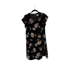 J. Jill Pure Elements Velvet Floral Burnout Shift Dress Womens Small Petite