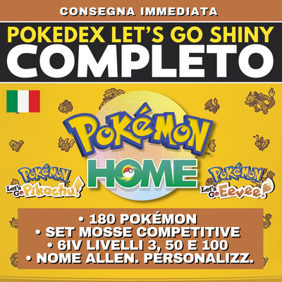 Pokemon Let's Go Pikachu Completo Shiny Living Dex Pokedex Pokémon