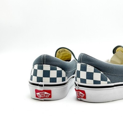 NEW* Unisex VANS CHECKERBOARD SLIP-ON Stormy Weather Blue 