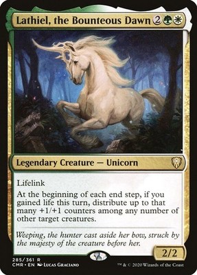 Lathiel, the Bounteous Dawn Commander Legends MTG LP card