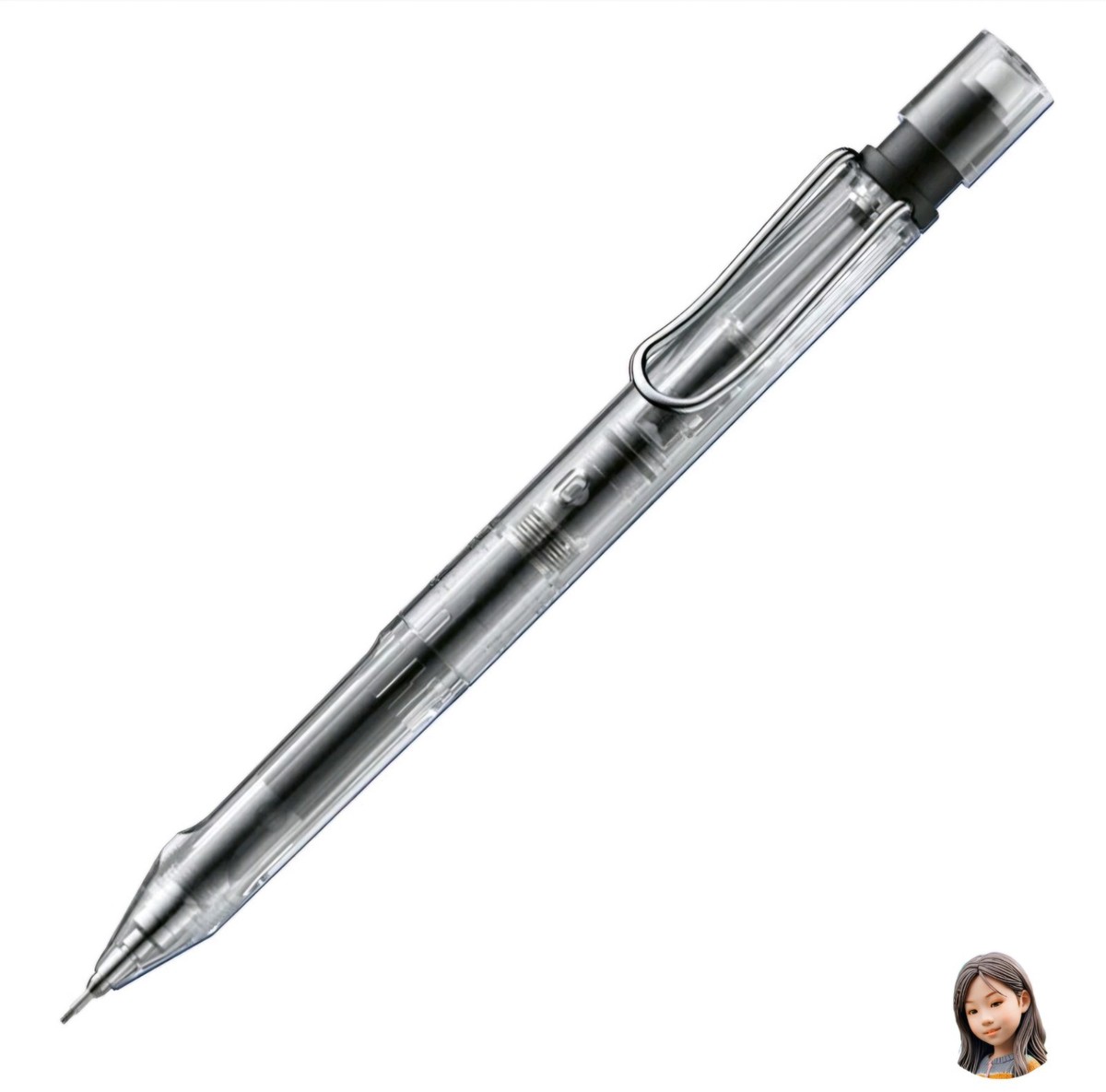 LAMY Safari Uni Kuru Toga Inside Vista 0.5mm Mechanical Pencil