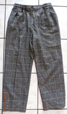Pendleton Vintage Womens Dress Pants Plaid Lined 100 Virgin Wool USA 14 P H790