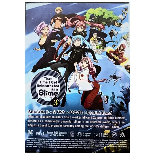 DVD That Time I Got Reincarnated as a Slime Season 3 + 2 OVA + Movie English Dub - Picture 4 of 6