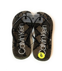 calvin klein flip flops womens