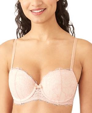 B.tempt'd Women's Rose Smoke Lace Encounter Contour Bra Size 32B