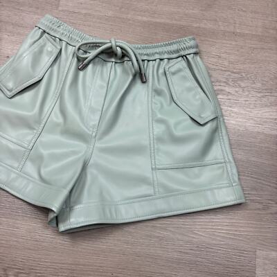 Joanathan Simkhai Doah Vegan Leather Shorts Women's Small | eBay