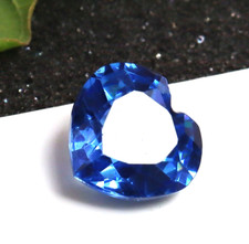 10 Ct AAA Rare Natural Flawless Royal Blue Sapphire Heart Cut Loose Gemstone