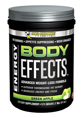 Body Effects Pre workout Weight Loss Energy Metabolism Focus  (Green Apple)