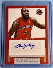 💎2012-13 Panini Basketball QUINCY ACY ✒️Auto Rookie SP Toronto Raptors #11