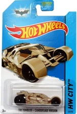 2014 Hot Wheels #63 HW City Batman 75th The Tumbler-Camouflage Version