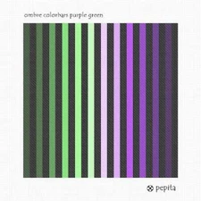 Ombre Colorbars Purple Green Needlepoint Kit or Canvas