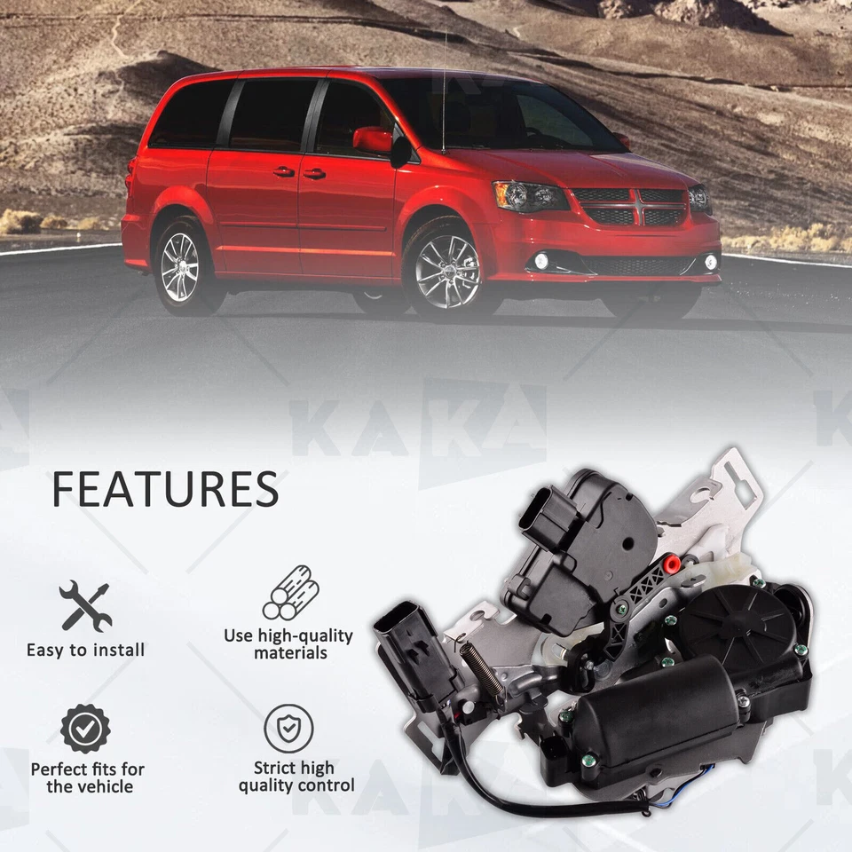 Conjunto de cerradura de puerta corredera trasera derecha para Chrysler Town&Country Dodge Caravan 08-20 Foto 3 de 4