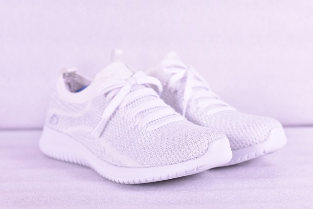 skechers ultra flex white