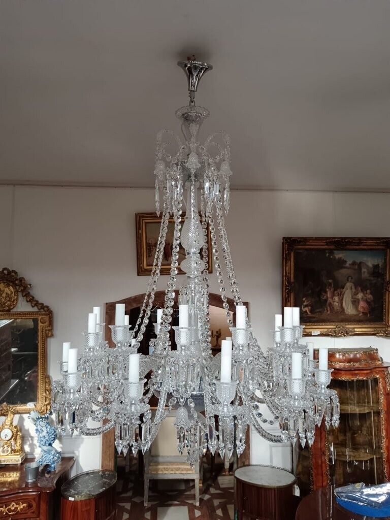 Zenith Chandelier 24 Lights in Baccarat Crystal | eBay Zenith Chandelier 24 Lights in Baccarat Crystal | eBay