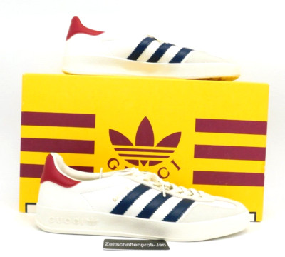 Adidas X Gucci Herren Leder Sneaker HQ8849 Gazelle weiß Gr.41 1/3