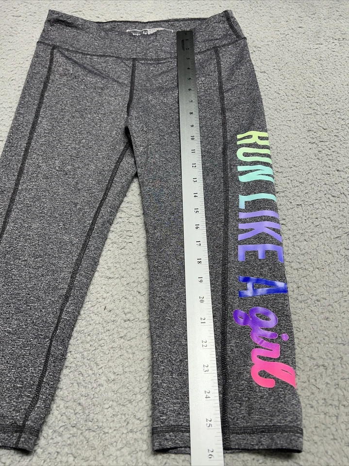 Ideology Leggings Cortos Mujeres Correr Como Una Niña Coloridos Capri Yoga Pantalones Gris XL Foto 3 de 4