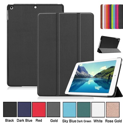 For iPad 9th 8th 7th 6th 5th Generation Shockproof Smart PU Leather Case Cover