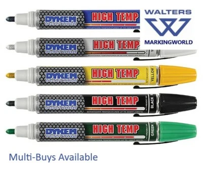 Dykem High Temp 44 Paint Marker Pen - High Temperatures Hot Metal Glass Ceramics