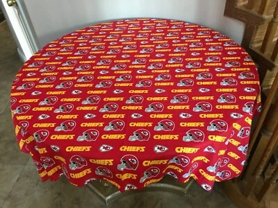 ZEN CREATIVE DESIGNS Kansas City Chiefs Football Sports Team Tablecloth Party Table Decor