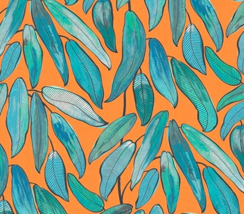 Tela de tapicería cortina de hojas tropicales para tejedores de Edimburgo por metro Foto 3 de 3