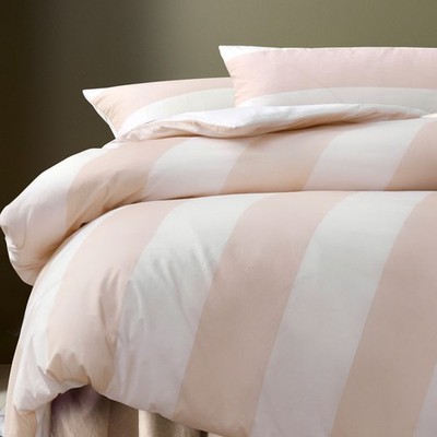 Accessorize Regency Natural Striped Washed Cotton Quilt Cover Set