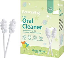 30-Pack Baby Tongue Cleaner Gauze – Gentle Newborn Oral Care, Disposable Toddler