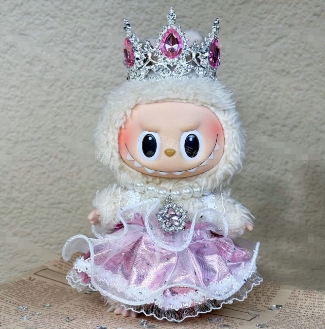 (No Dolls) Princess Dress For POP MART LABUBU The Monsters Plush Doll Skirt Suit - Image 3 of 4