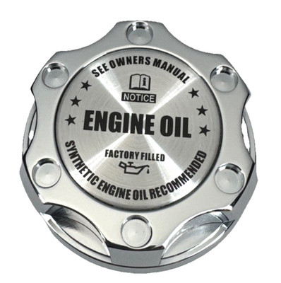 Chrome Oil Filler Cap   W/ Engine Oil Emblem For Chrysler Jeep Dodge Ram