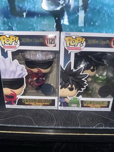 Funko Pop Jujutsu Kaisen Satoru Gojo Megumi Fushiguro With Toads