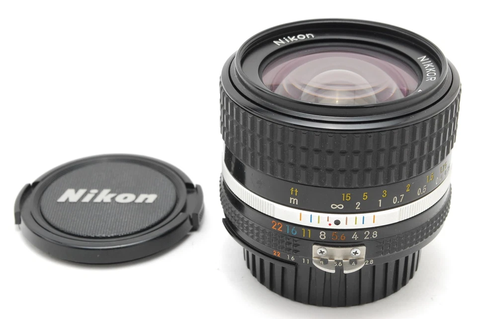 [Casi Como Nuevo] Lente Nikon Ai-S Ais Nikkor 28 mm f/2,8 Gran Angular MF Prime JAPÓN 8 Foto 3 de 4