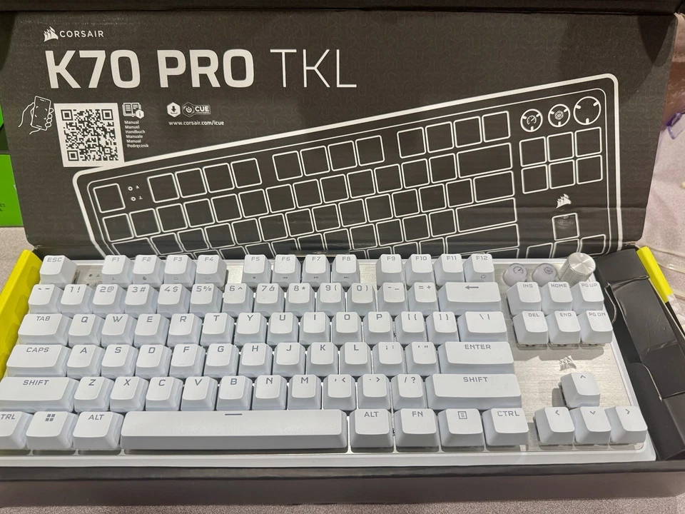 Corsair K70 Pro TKL White Rapid Trigger Switches Model CH-911961 G-NA - Image 2 of 4