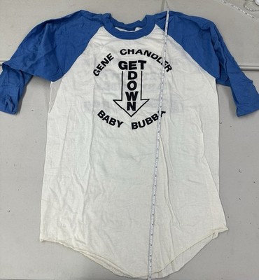 Vintage 70s 1978 Gene Chandler get down disco funk promo raglan t shirt 30x38