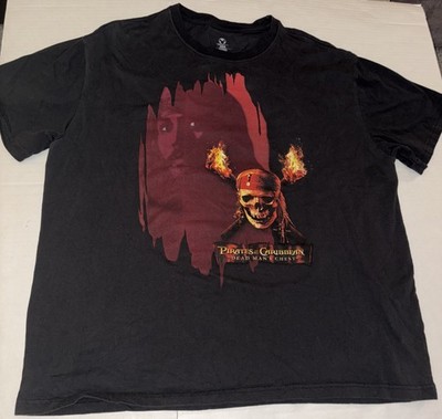 Pirates of the Caribbean Dead Man s Chest Walt Disney Store Shirt Sz 2xl RARE