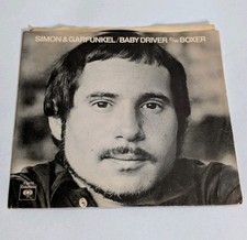 Simon And Garfunkel BOXER / BABY DRIVER (ROCK 45/PS) #44785 PLAYS VG+ TO VG++