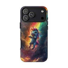 Tinta para teléfono - iPhone | Galaxy | Funda Pixel - Unicornio Colorido Arco Iris Galaxy