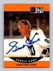 Gordie Howe Authentic Autographed 1990-91 Pro Set Hartford Whalers HOF Card