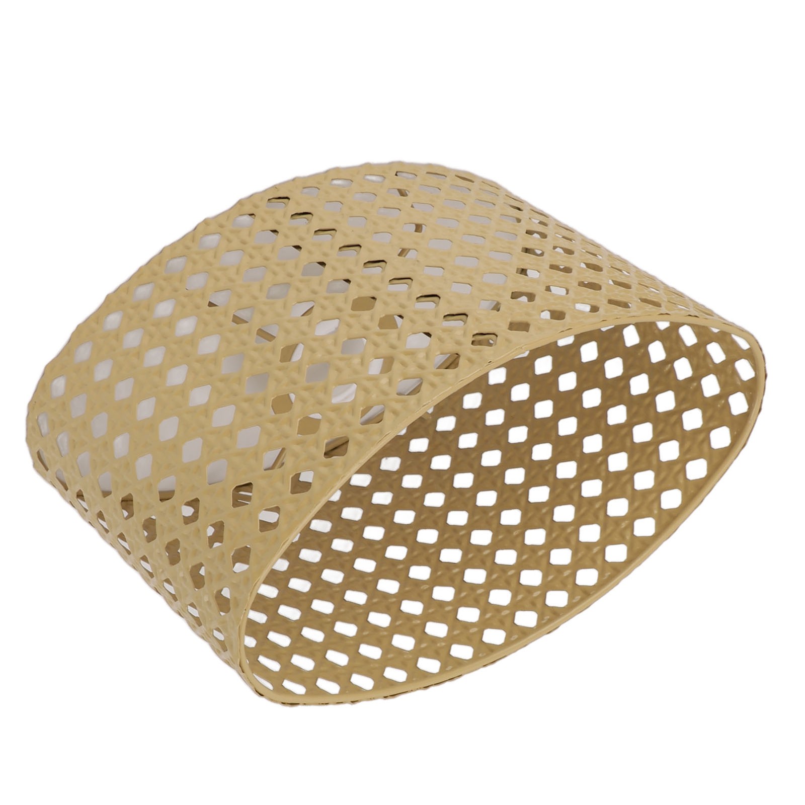 Iron Hollow Oval Lampshade Metal Engraving Hollow Lampshade Compatible For E27