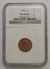 1938-S LINCOLN CENT NGC MS 66 RD