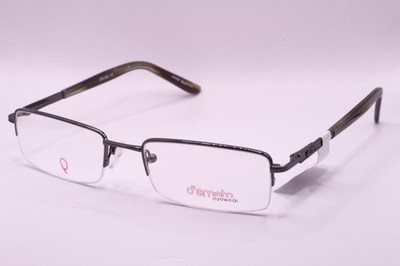 D'AMATO DM453 GUNMETAL GREEN AUTHENTIC DESIGNER FRAMES EYEGLASSES 53-18