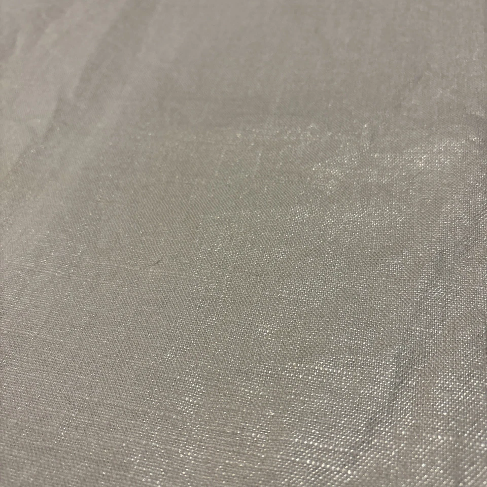 Pottery Barn Table Runner Champagne Linen Cotton Blend~Tassels 18" X 108" - Image 2 of 4