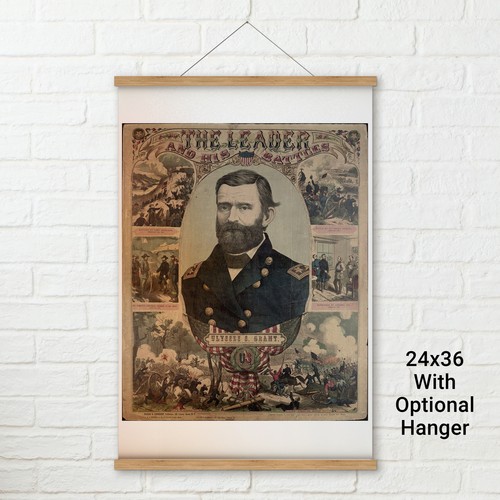 Póster de Ulysses S. Grant, reproducción antigua, post Guerra Civil - Imagen 7 de 11