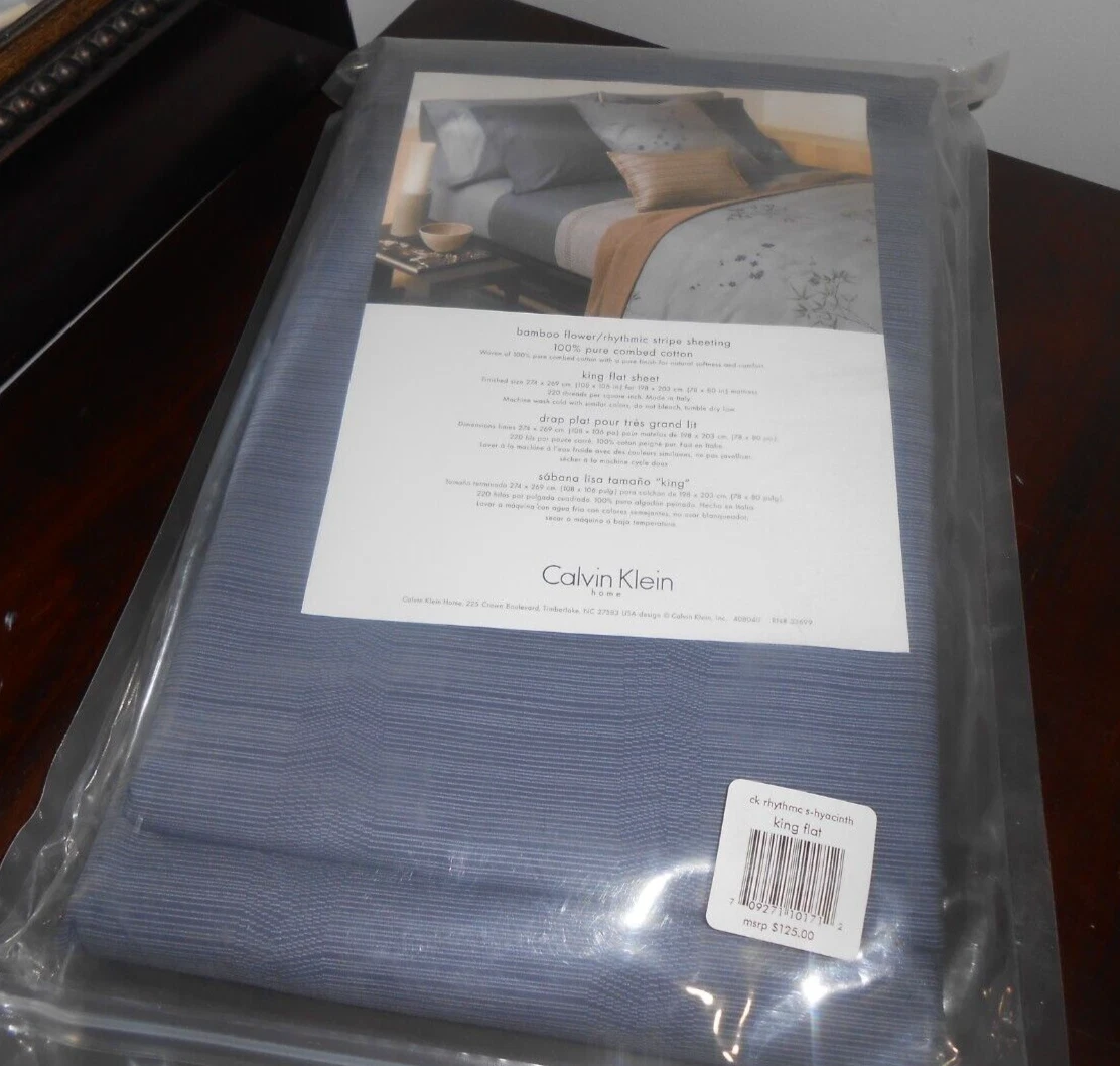 Calvin klein rhythmic stripe sheet Clearance