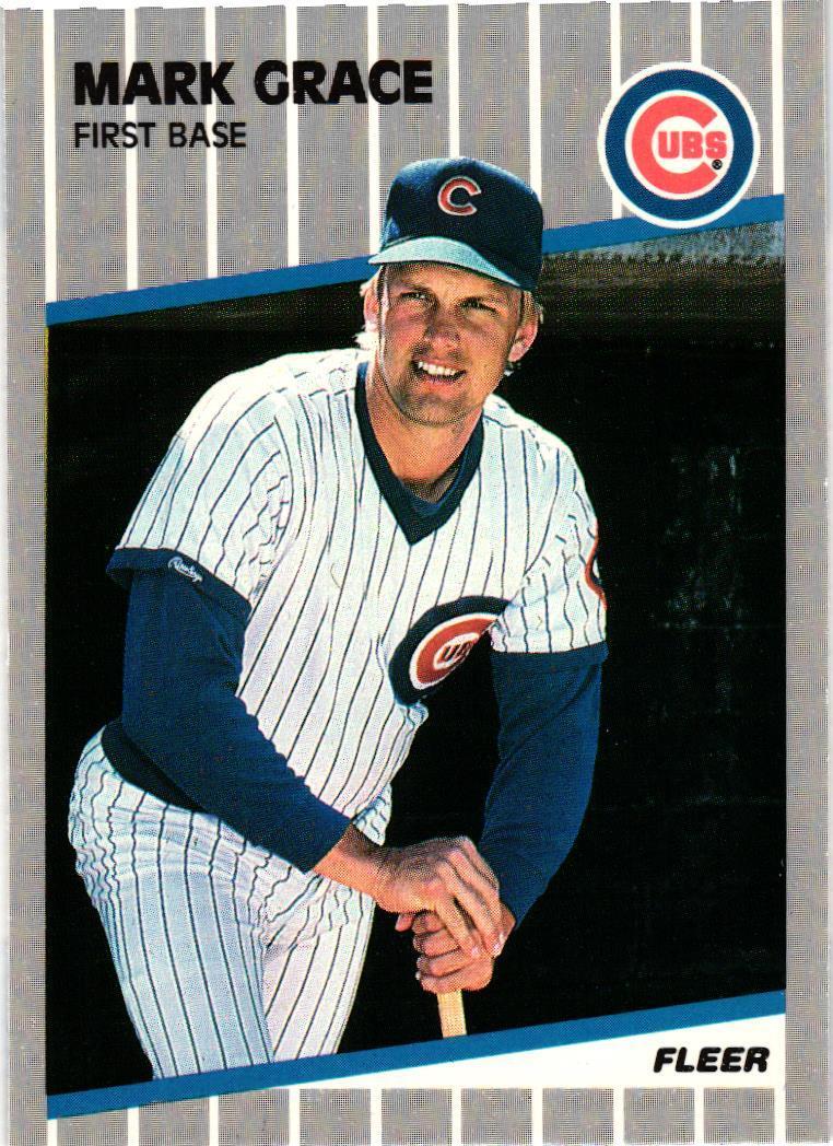 1989 Fleer #426 Mark Grace Glossy